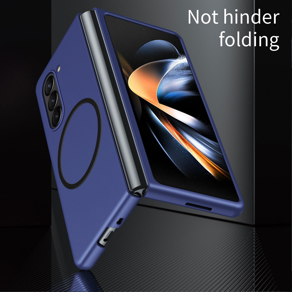 For Samsung Galaxy Z Fold6 5G Case Compatible with Magsafe Skin-Touch Matte Hard PC Phone Cover - Sapphire For Samsung Galaxy Z Fold6 5G Case Compatible with Magsafe Skin-Touch Matte Hard PC Phone Cover - Sapphire